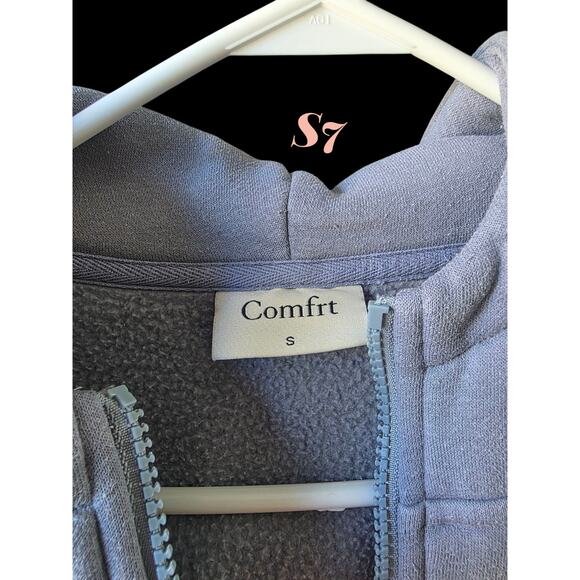 Comfrt Clothing Affirmation Zip Hoodie S Slate * S7 - Picture 4 of 4